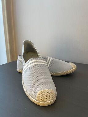 Gray Slip-On Espadrille Sneakers